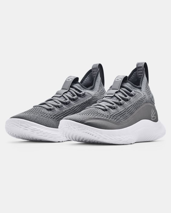 Curry Flow 8 Basketball Shoes, Gray, pdpMainDesktop image number 3